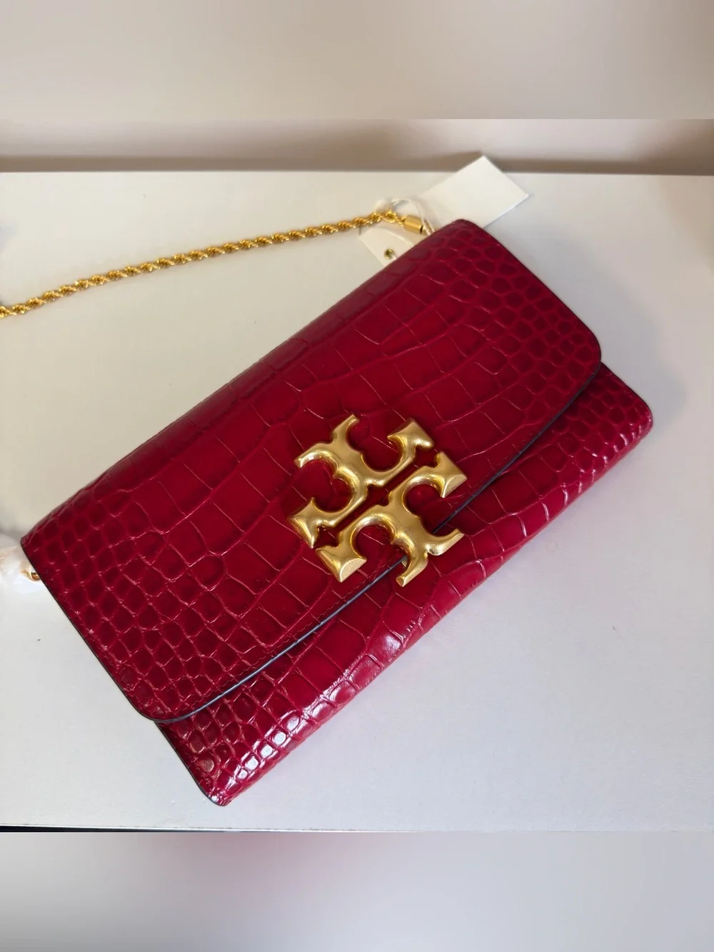 Tory Burch 77037 ELEANOR EMBOSSED CLUTCH